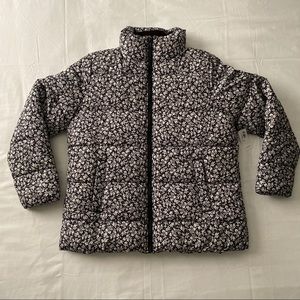 Printed frost free puffer jacket